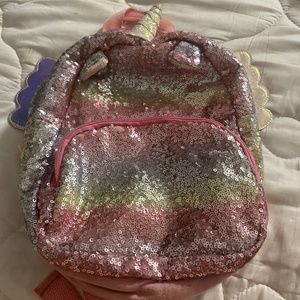 A unicorn rainbow backpack